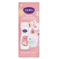 ДУРУ п/н гель для душа Sakura 250мл + мочалка